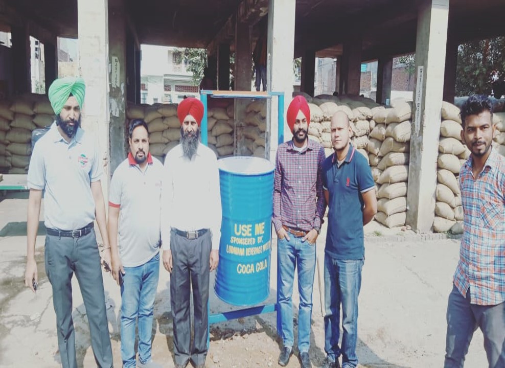 Installed Dustbins in Ludhiana, Jalandhar, and Hoshiarpur. Ludhiana